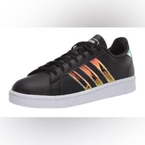 Women’s Adidas Campus Black Rainbow Sneakers. Size 8. Rare!